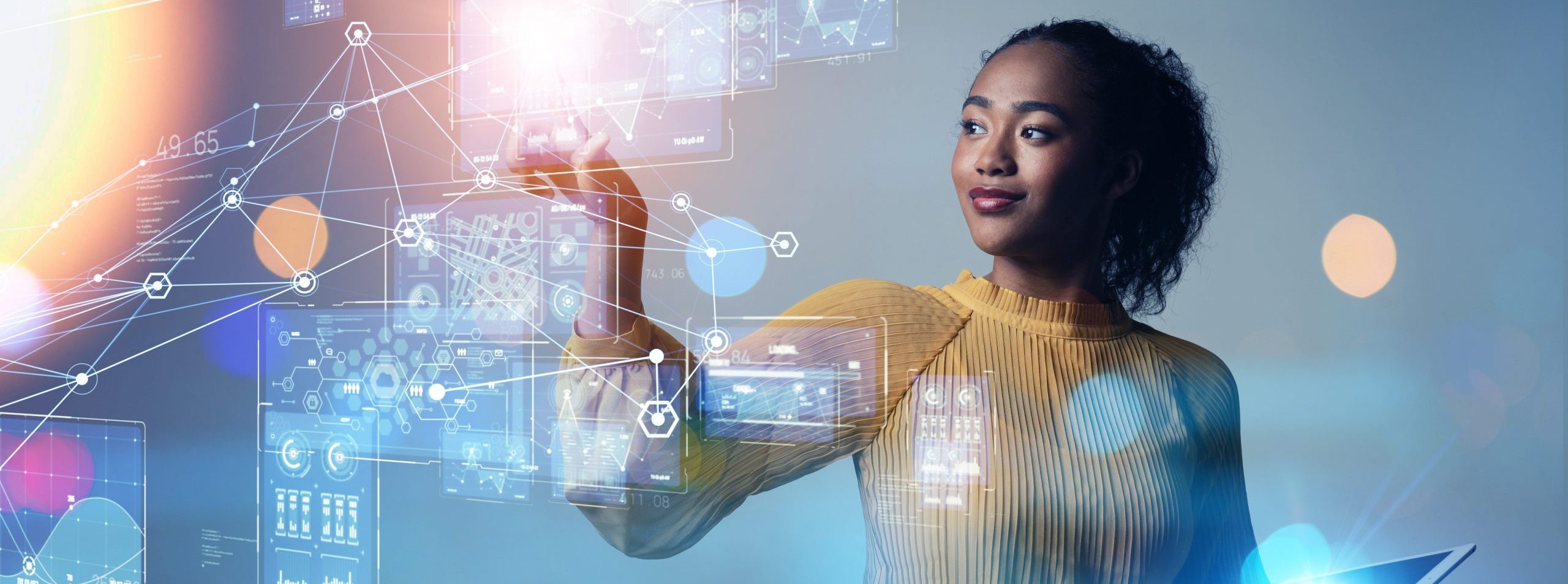 Digital transformation concept. System engineering. Binary code. Programming.